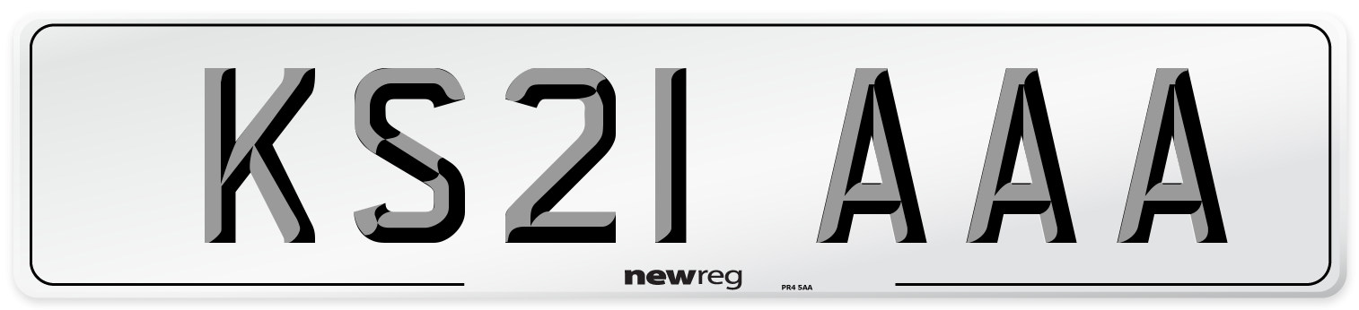 KS21 AAA Number Plate from New Reg